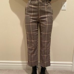 Abercrombie brown plaid pants